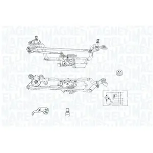 MAGNETI MARELLI 064377200010 Moteur d'Essuie-Glace avant pas cher