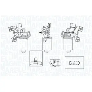 Moteur D'Essuie-Glace Magneti Marelli Tge712om pas cher