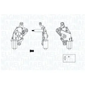 MAGNETI MARELLI 064377000010 Moteur d'Essuie-Glace avant pas cher