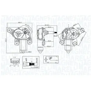 Moteur D'Essuie-Glace Magneti Marelli Tgl712om pas cher
