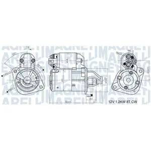 Démarreur / Démarreur Hyundai; Kia Magneti Marelli Mqs1465 pas cher