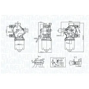 Comparateur de prix : MAGNETI MARELLI Moteur d'essuie-glace pour RENAULT: Clio (Ref: 0640728...
