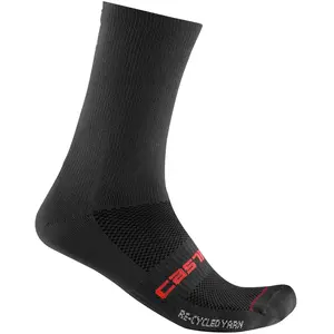 CASTELLI 4523534-010 RECYCLE TH 18 SOCK Socks Unisex BLACK Taille L/XL pas cher