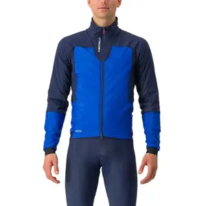 Comparateur de prix : Castelli Fly Thermal Jacket - Veste vélo homme Vivid Blue / Belgian Blue M
