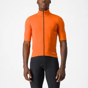 Castelli Perfetto RoS 2 Wind Jersey - Maillot vélo homme Red Orange MVendu parhardloop