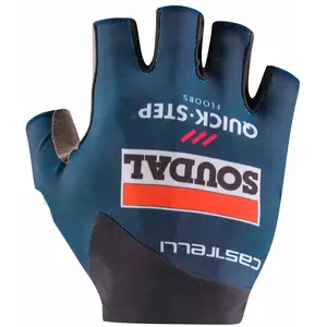 Gants courts castelli competizione 2 soudal quick step 2025 bleu pas cher