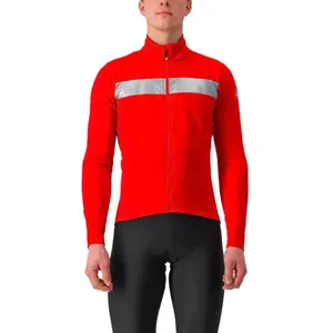Veste Castelli Raddoppia 3 GORE-TEX INFINIUM rouge brillant argent - XL pas cher