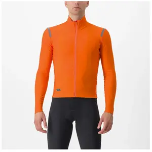 Veste manches longues castelli tutto nano ros orange pas cher