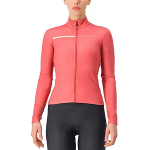 Maillot thermique manches longues femme castelli sinergia 2 rouge pas cher