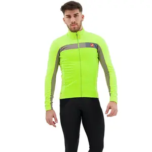Veste Castelli Mortirolo 6S GORE-TEX INFINIUM lime électrique gris - M pas cher