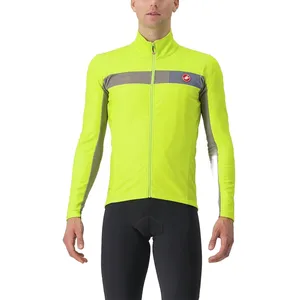 Veste Castelli Mortirolo 6S GORE-TEX INFINIUM lime électrique gris - L pas cher
