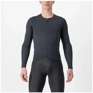 Castelli Fly LS Jersey - Maillot vélo homme Light Black 3XL pas cher