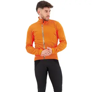 CASTELLI 4523508-857 ENTRATA JACKET Jacket Unisex RED ORANGE/METAL BROWN Taille M pas cher