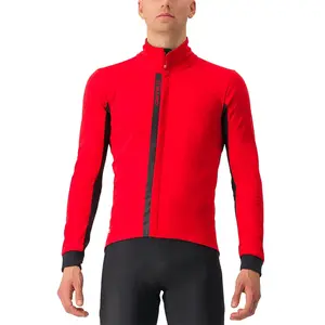 Comparateur de prix : Castelli Entrata Jacket - Veste vélo homme Red / Black Light Black L