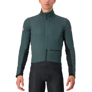 Veste Castelli Alpha Doppio RoS Rosso Corsa GORE-TEX INFINIUM  vert pin noir - M