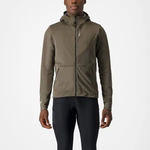 Comparateur de prix : Castelli Trail Hoodie Jacket - Veste imperméable homme Tarmac L