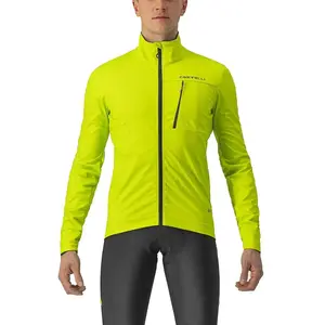 Comparateur de prix : Veste Castelli Go GORE-TEX INFINIUM  vert lime électrique noir - M