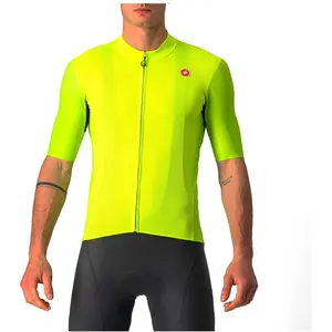 Maillot Castelli Endurance Elite manche courte vert lime électrique - XL
