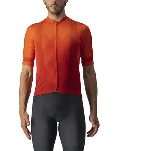 Maillot Castelli A Tutta manche courte rouge orange - XL pas cher