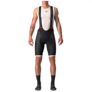 CASTELLI COMPETIZIONE KIT Bib Shorts Men's, Black White, SVendu paramazon