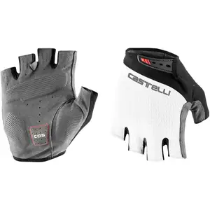 Gants Castelli Entrata V blanc ivoire noir - M pas cher