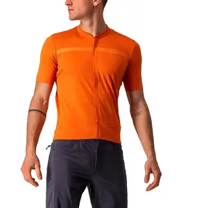 Maillot Castelli Unlimited Allroad manche courte orange rouille - S
