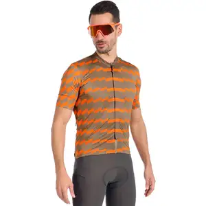 Comparateur de prix : Castelli UNLTD STERRATO Jrsy T-Shirt Homme, Vert Olive/Rouille Orange, L
