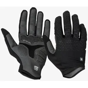 Gants longs Sportful Full Grip noir gris - S pas cher