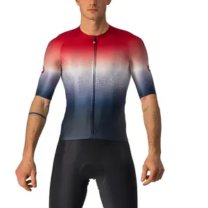 Castelli Aero Race 6.0 Jersey T-Shirt Homme, Savile Blue/Pro Red, XL pas cher