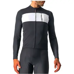 Maillot Castelli Prologo 7 manche longue noir argenté blanc - XXLVendu parbobshop