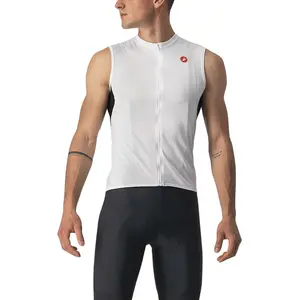 CASTELLI Entrée VI Sleeveless T-Shirt Homme, Ivory/Light Black-Red, XXXL pas cher