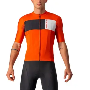Maillot Castelli Prologo 7 manche courte rouge orangé noir blanc - XXLVendu paramazon