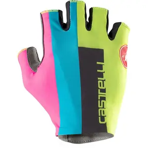 CASTELLI COMPETIZIONE 2 Glove Unisex, Electric Lime/Black-Blue-Magen, XXL pas cher