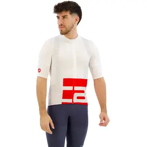 Comparateur de prix : Castelli 4522028 Downtown Jersey T-Shirt Homme White/Red Taille XL