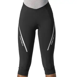 Corsaire sans bretelle femme castelli velocissima 3 noir silver pas cher