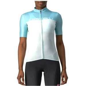 Comparateur de prix : Maillot Castelli Velocissima manche courte bleu céleste femme - L