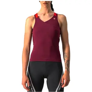 Comparateur de prix : Maillot Castelli Solaris bretelles lilas rouge femme - S