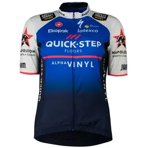 Castelli Maillot Deceuninck Quick-Step Competizione 2022 manche courte bleu femme - S