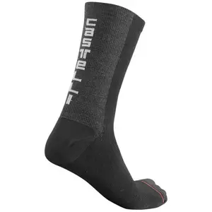 Chaussettes Castelli Bandito Wool 18 Bleu Rouge, Taille 2XL