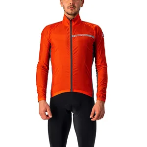 CASTELLI Squadra Stretch Jacket Jacket Homme, Fiery Red/Dark Gray, XS pas cher