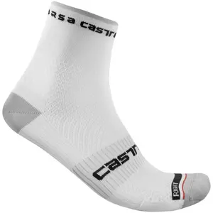 Castelli Rosso Corsa Pro 9 - Chaussettes vélo White S / M
