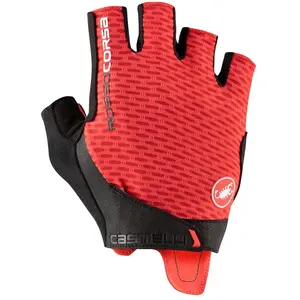 Gants Castelli Pro V Rosso Corsa rouge noir - XS pas cher