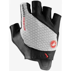 CASTELLI Rosso Corsa Pro V Glove Men's, White Black, XL pas cher