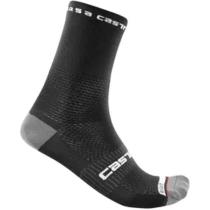 Comparateur de prix : Castelli - Rosso Corsa Pro 15 Sock - Chaussettes de cyclisme taille S/M, noir