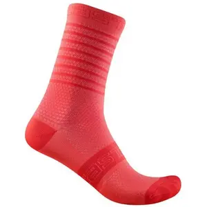 Comparateur de prix : Castelli Superleggera 12 Sock - Chaussettes vélo femme Pink L / XL
