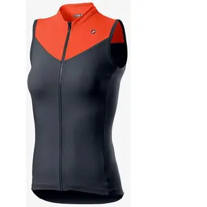 Comparateur de prix : Maillot Castelli Solaris sans manches bleu foncé rose-orange femme - XL