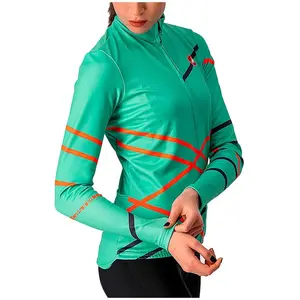 CASTELLI 4520560 Diagonal Jersey FZ Women's Sweatshirt Black S pas cher