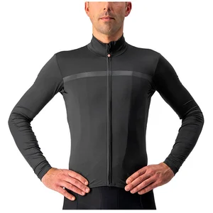 Maillot Castelli Pro Thermal Mid Rosso Corsa manche longue gris foncé - XXLVendu parbobshop