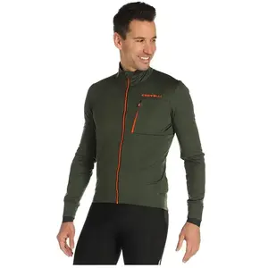 Veste Castelli Go GORE-TEX INFINIUM vert foncé rouge-orange - M