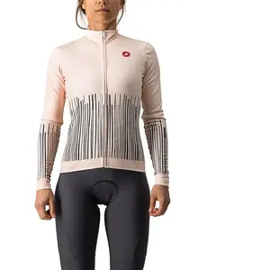 Comparateur de prix : Maillot Castelli Sorpresa manche longue rose clair gris foncé femme - L
